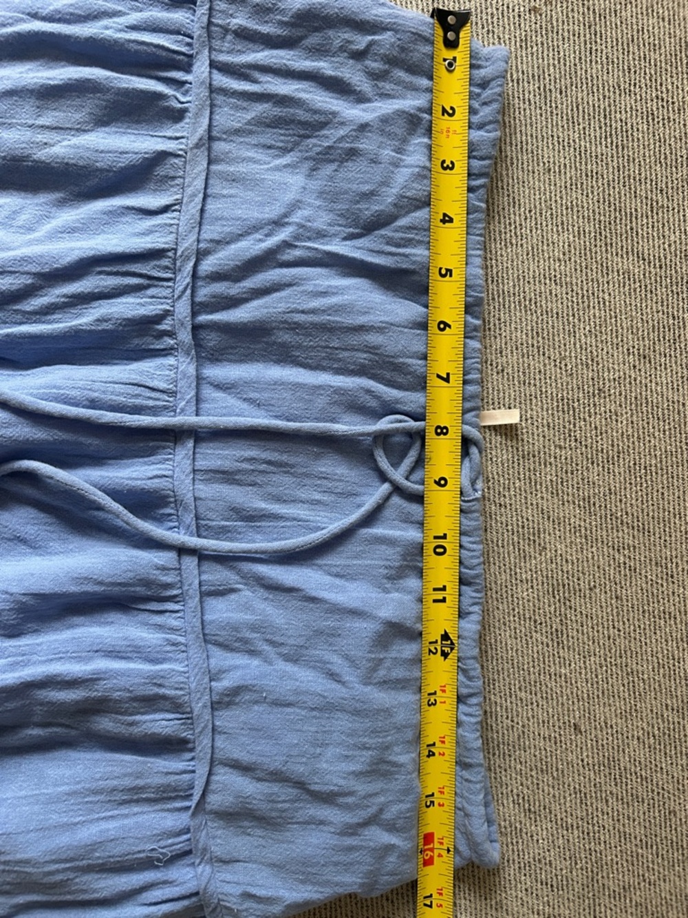 Free People Cornflower Blue Tiered Maxi Skirt - Picture 5 of 6